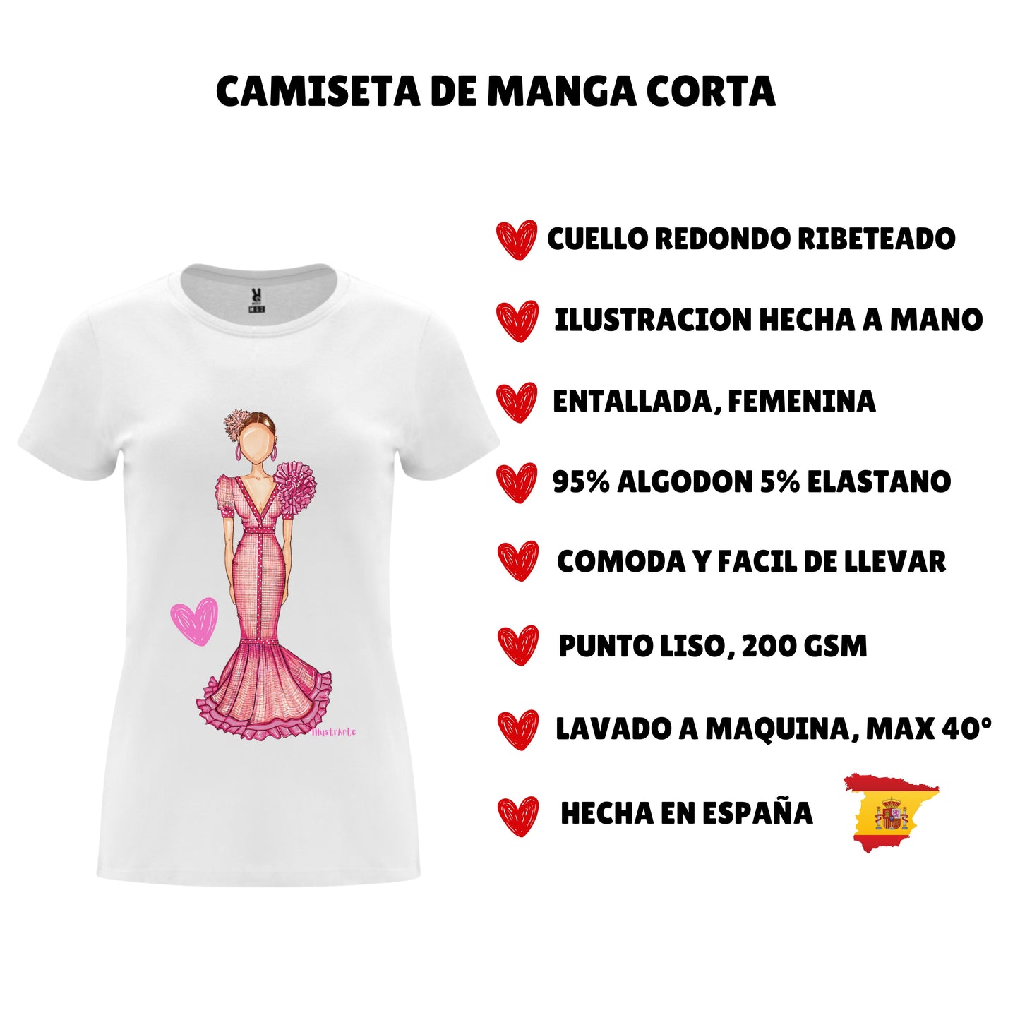 una camiseta de mujer con una imagen de una mujer en un vestido