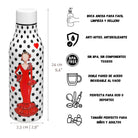 a bottle with a picture of a woman on it