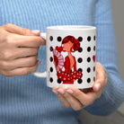 Diseño vibrante de la taza de cerámica de 350ml con bailarina de flamenco, regalo perfecto para danzarines.