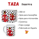La hermosa taza de 350ml de cerámica adornada con una bailarina de flamenco, ideal para el hogar.