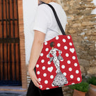 Asas de 60 cm de la bolsa tote flamenca, cómodas para el transporte diario, ideal para llevar libros, compras y objetos esenciales.
