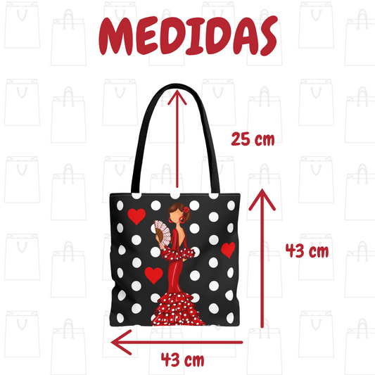 Pack Bolsa “Pepa” Málaga + Neceser “Pepa” Granada – Set flamenco con mucho arte illustrArte