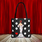 Tote de poliéster diseñado para un estilo único, bolsa tote flamenca que combina arte y funcionalidad.