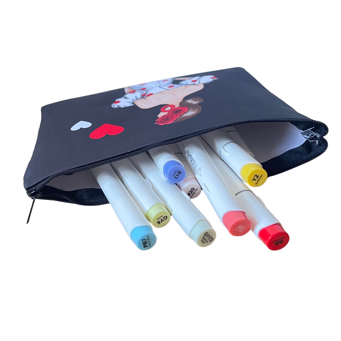 Pack Bolsa “Maite” Málaga + Neceser “Maite” Granada – Set flamenco con mucho arte illustrArte