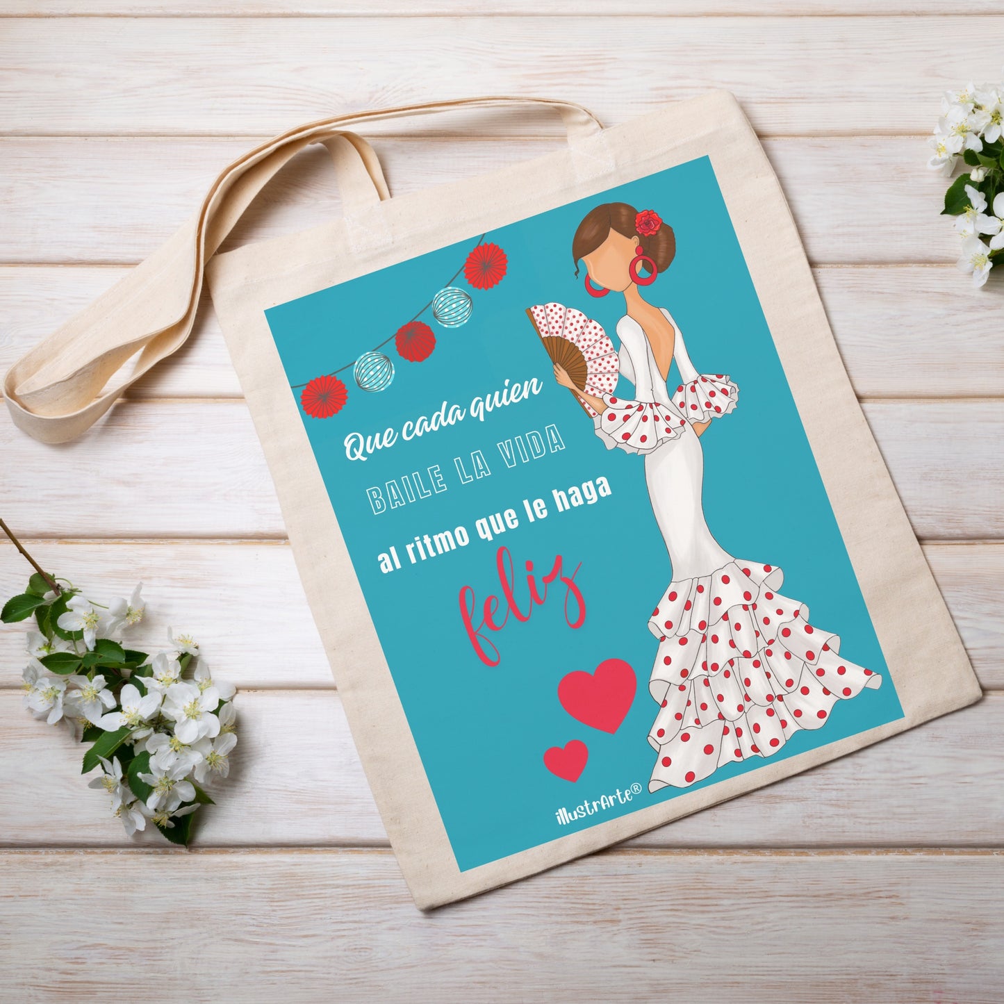 Pack Regalo Flamenca Pepa Feliz – Botella Térmica Roja + Bolsa Cádiz + Neceser Granada