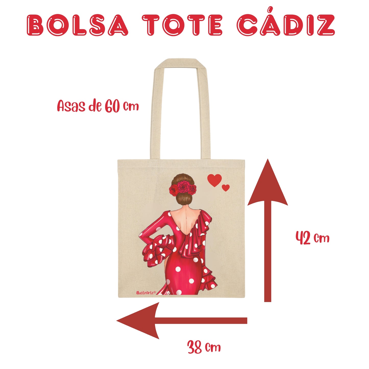 Pack Regalo Flamenca Macarena – Botella Térmica Negra con Vestido Rojo + Bolsa Cádiz “Macarena Vestido Rojo” + Neceser Granada “Macarena Fondo Negro”