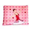 Granada “Flamenca María Blanco” Toiletry Bag or Case – Double-Sided Design – Red Background with White Polka Dots – 22x17 cm – Waterproof – Toiletry Bag, Makeup Bag or School Supplies