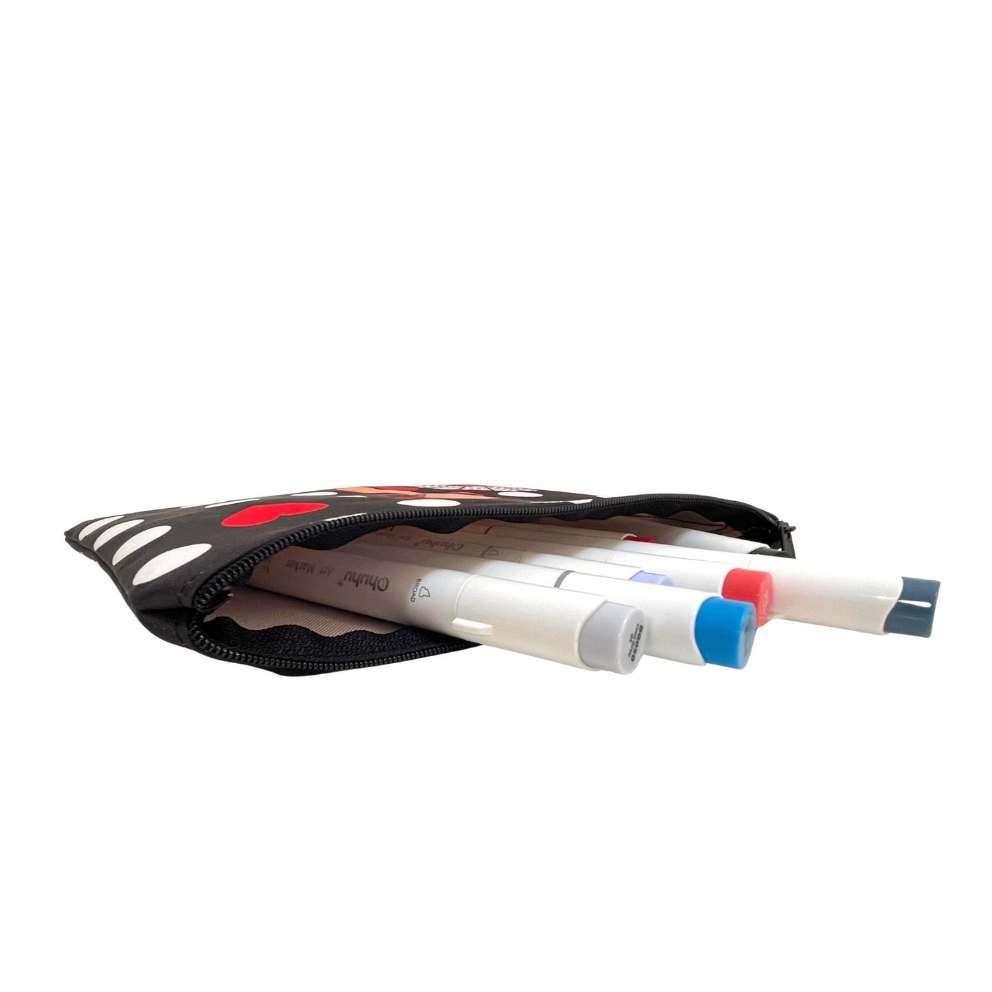 Granada “Flamenca María Blanco” Toiletry Bag or Case – Double-Sided Design – Red Background with White Polka Dots – 22x17 cm – Waterproof – Toiletry Bag, Makeup Bag or School Supplies