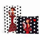 Pack estuche 22x17 cm y libreta 17x24 cm, diseño Pepa Lunares