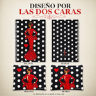 Estuche y libreta ilustrados por las dos caras, diseño María Rojo Lunares