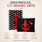 Características del pack María Rojo Liso: impermeable, 200 páginas, doble cara