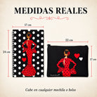 Medidas reales del estuche y la libreta, diseño María Rojo Liso