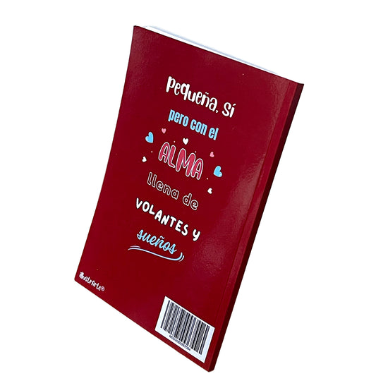 Cuaderno Flamenco “Lolita – Alma de Volantes” – 6×9” (15,24×22,86 cm) – 120 Páginas Rayadas – Diseño illustrArte