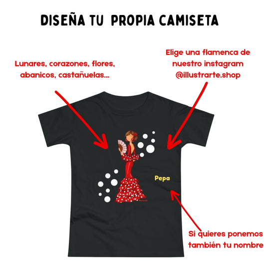Customizable T-shirt - Flamenco Pepa Model