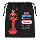 Bolsa para zapatos de flamenco illustrArte 40 x 40 cm – diseño María Rojo