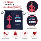 Bolsa para zapatos illustrArte – María Rojo – doble compartimento interior