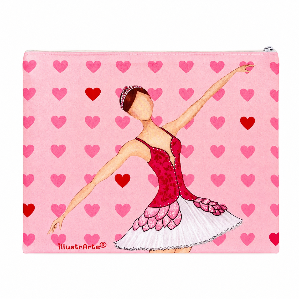 Neceser o estuche Granada illustrArte 22 x 17 cm – diseño Mariela, bailarina de ballet