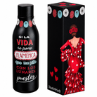 Botella térmica illustrArte 500 ml – diseño Macarena, reverso con la frase «Si la vida se pone flamenca» – vista 2