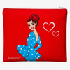 Neceser o Estuche Granada Colección illustrArte – Diseño Doble Cara – 22x17 cm – Impermeable – Bolsa de Aseo, Maquillaje o Material Escolar