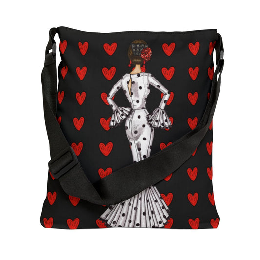 Bolsa Personalizável com Alças Ajustáveis ​​- Modelo Veronica com corações
