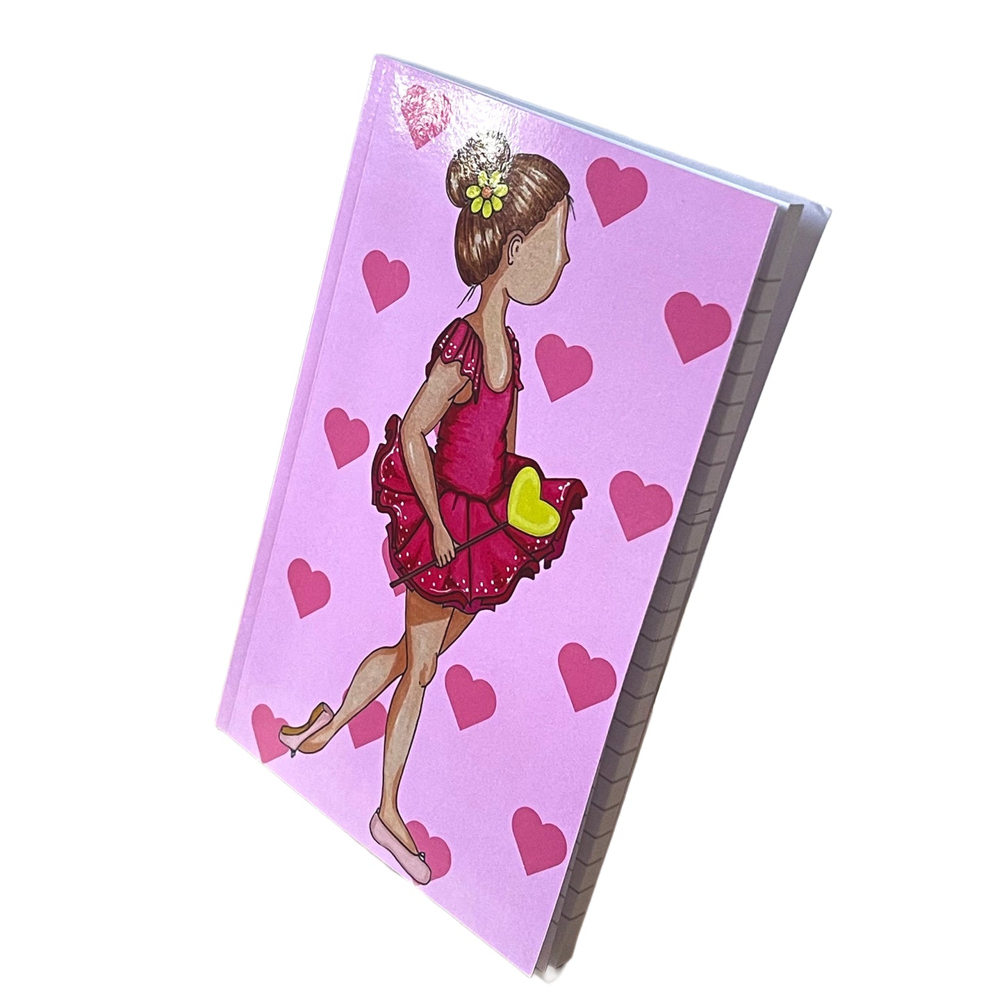 Cuaderno Niña Bailarina “Elena” – 6×9” (15,24×22,86 cm) – 120 Páginas Rayadas – Diseño illustrArte