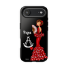 Funda de teléfono personalizable Pepa fondo negro Virgencita – para iPhone, Samsung, Pixel