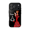 Funda de teléfono personalizable Pepa fondo negro Virgencita – para iPhone, Samsung, Pixel