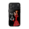 Funda de teléfono personalizable Pepa fondo negro Virgencita – para iPhone, Samsung, Pixel
