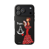 Funda de teléfono personalizable Pepa fondo negro Virgencita – para iPhone, Samsung, Pixel