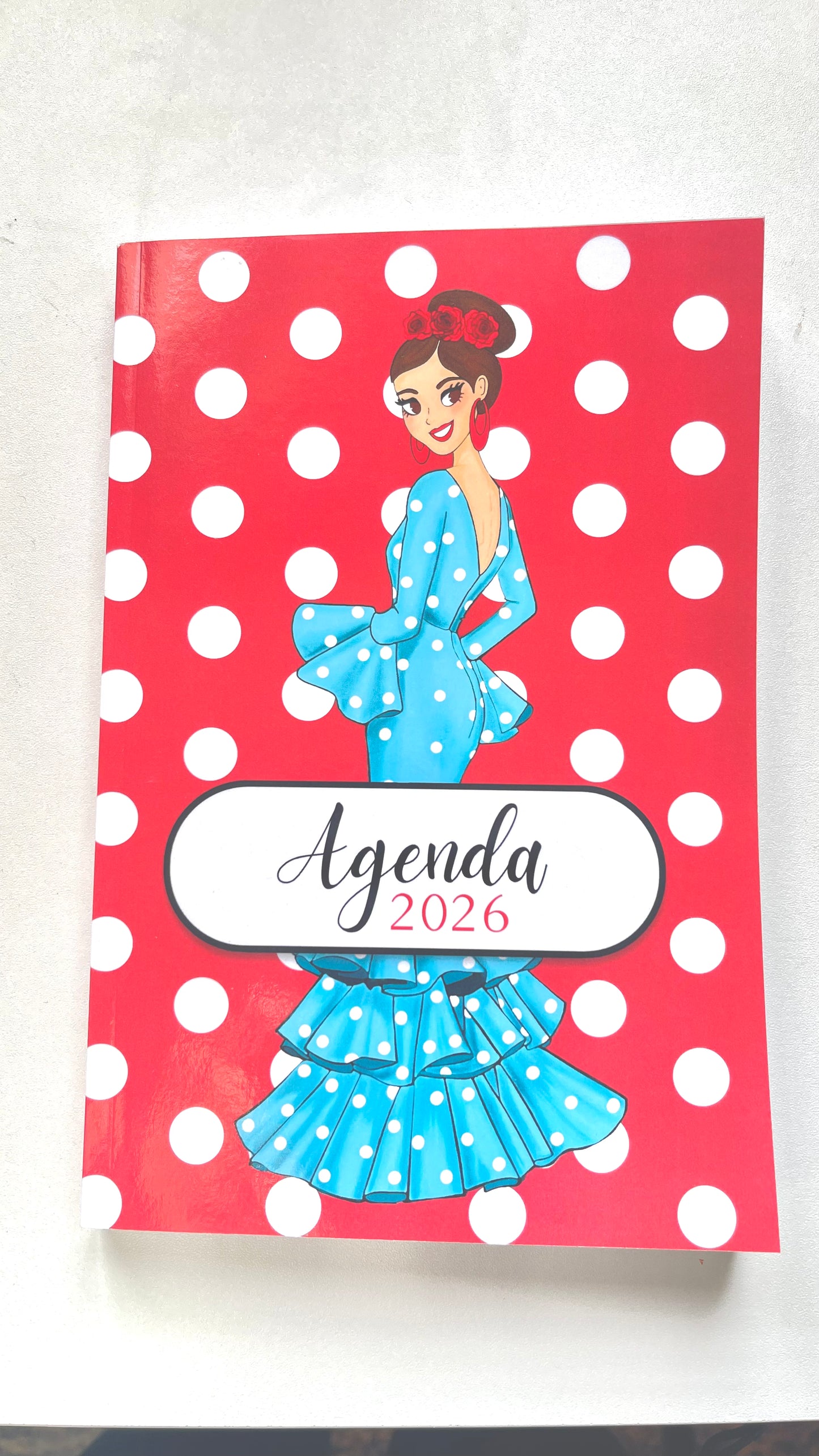 Agenda Flamenca 2026 “Paquita” – 2 Días por Página – Ilustraciones Flamencas – Eventos Flamencos del Año – Diseño illustrArte