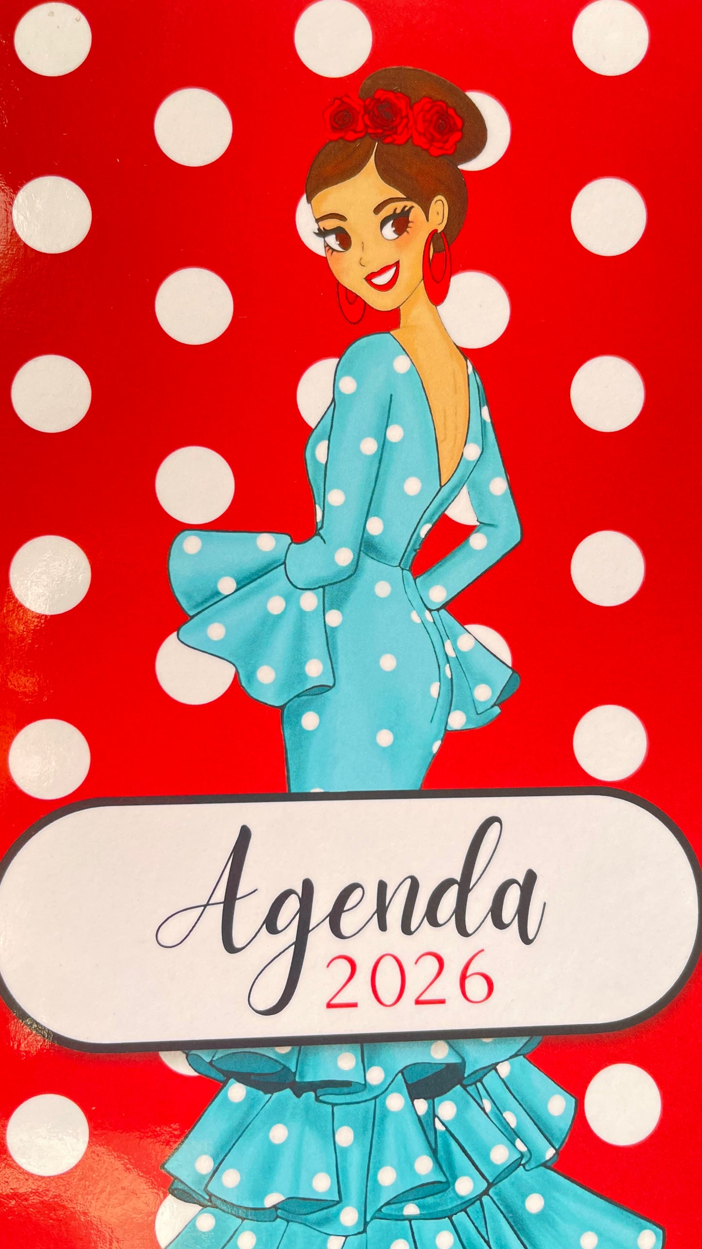 Agenda Flamenca 2026 “Paquita” – 2 Días por Página – Ilustraciones Flamencas – Eventos Flamencos del Año – Diseño illustrArte