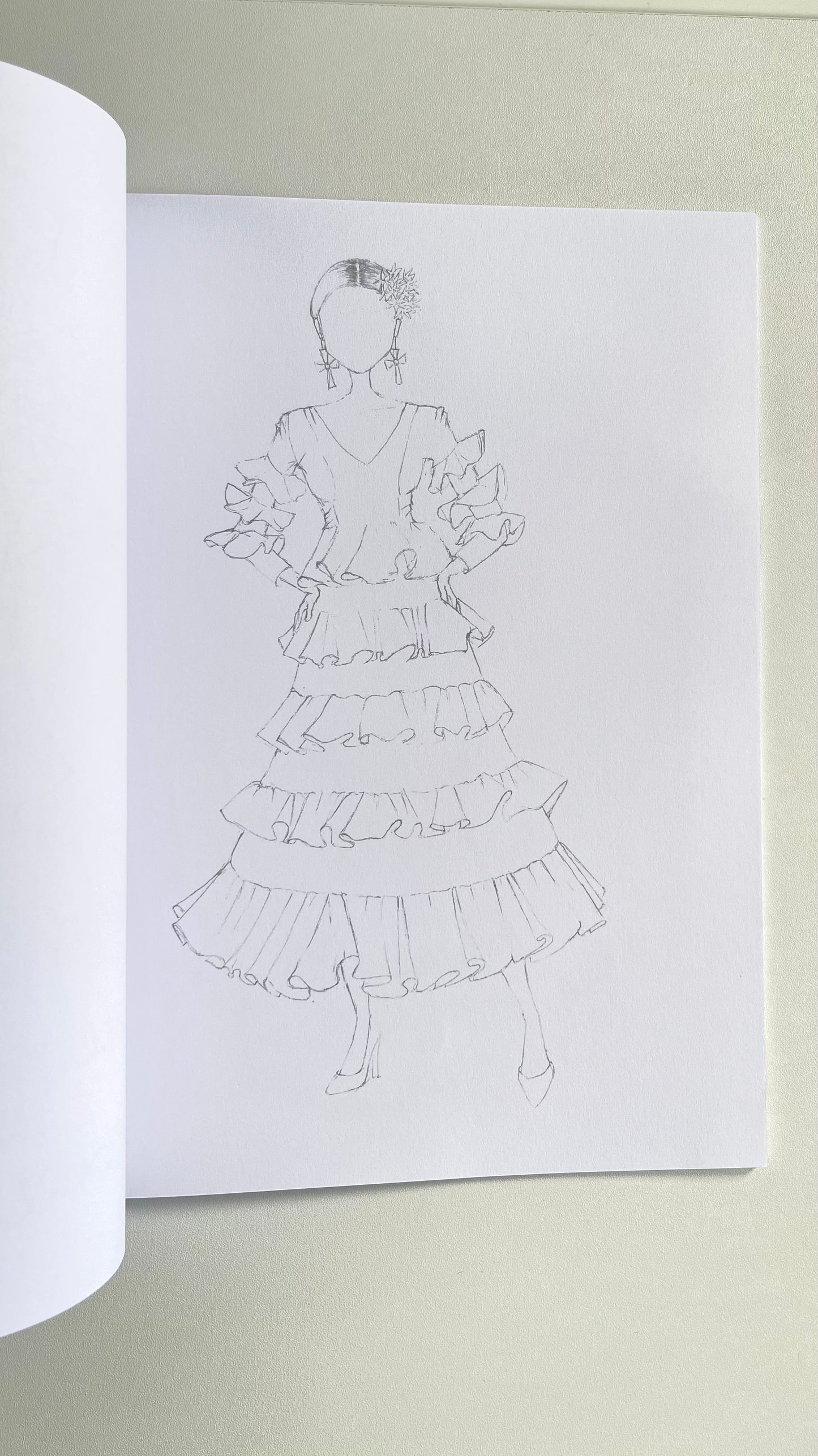 Cuaderno Flamenco para Colorear – illustrArte: Convierte cada página en una obra de arte 💃🎨