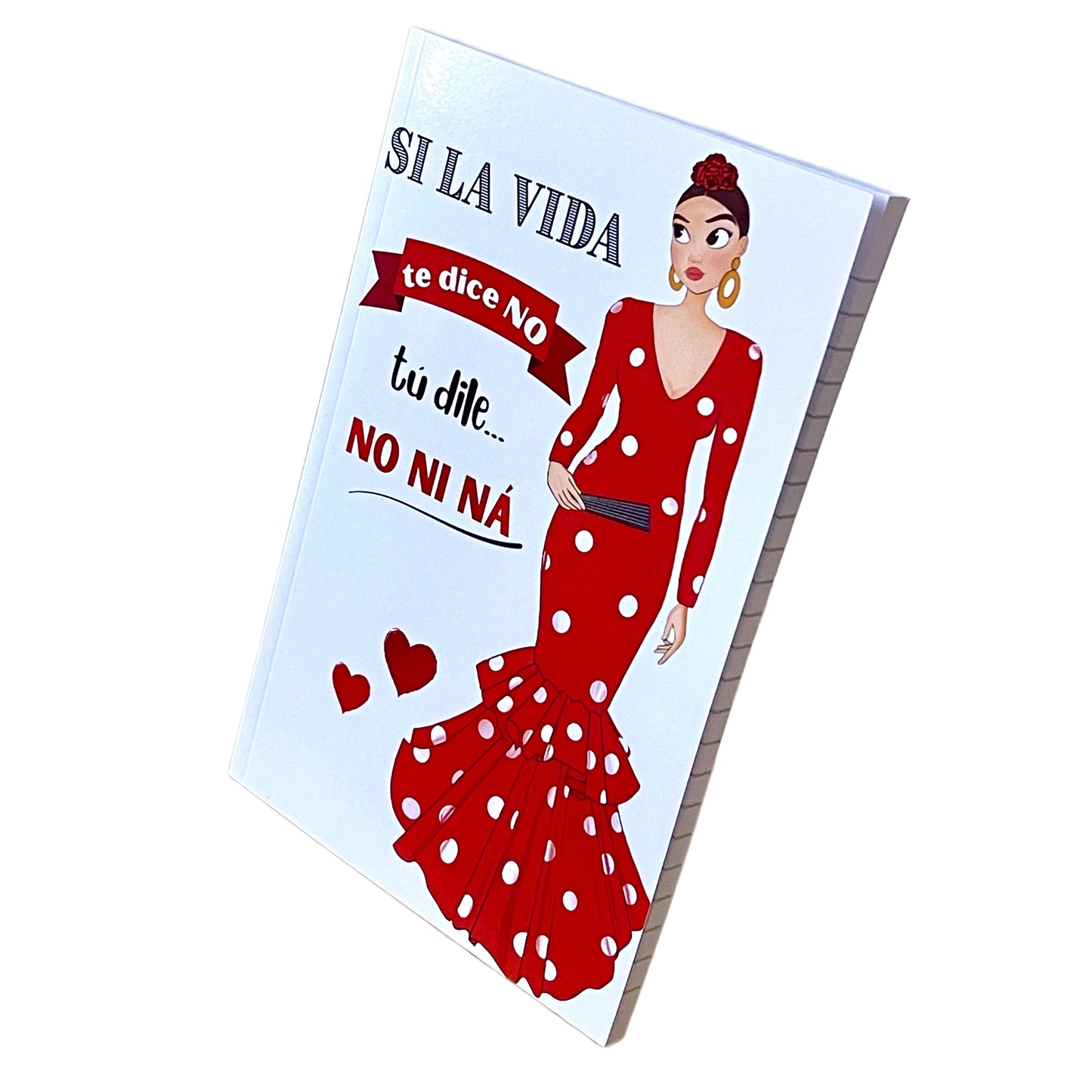 Cuaderno Flamenco “Juana – No Ni Ná” – 6×9” (15,24×22,86 cm) – 120 Páginas Rayadas – Diseño illustrArte