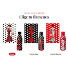Todos los diseños del pack botella y libreta flamenca