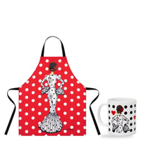 Pack Taza + Delantal Flamenco en Caja Regalo