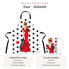 Pack taza y delantal Manuela: qué incluye