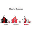 Todos los diseños del pack taza y delantal flamenco