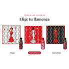 Todos los diseños del pack pañuelo y botella flamenca
