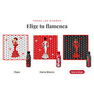 Todos los diseños del pack pañuelo y botella flamenca