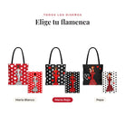 Todos los diseños del pack bolsa Málaga y libreta flamenca