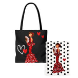Pack bolsa Málaga y libreta flamenca illustrArte, diseño Pepa