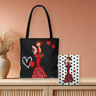 Bolsa Málaga y libreta flamenca Pepa en el recibidor