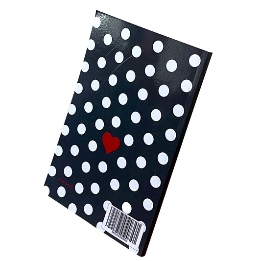 Cuaderno Flamenco “Pepa – Fondo Negro con Lunares Blancos” – 6×9” (15,24×22,86 cm) – 120 Páginas Rayadas – Diseño illustrArte