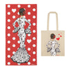 Pack Regalo Flamenco – Toalla de Microfibra 80 x 155 cm + Bolsa de Tela Cádiz