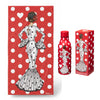 Pack Regalo Flamenco – Botella de Acero Inoxidable 500 ml + Toalla de Microfibra 80 x 155 cm