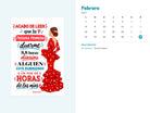 Ilustración y calendario de cada mes