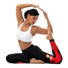Leggings Danseuse de flamenco, leggings de yoga noirs taille haute avec motif robe rouge – illustrArte