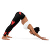 Leggings Danseuse de flamenco, leggings de yoga noirs taille haute avec motif robe rouge – illustrArte