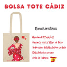 Bolsa tote Cádiz illustrArte – Macarena roja – vista 4