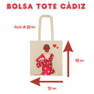 Bolsa tote Cádiz illustrArte – Macarena roja – vista 5